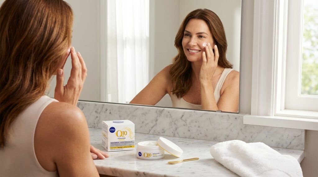 creme nivea q10 power dia fps30 antissinais pele madura