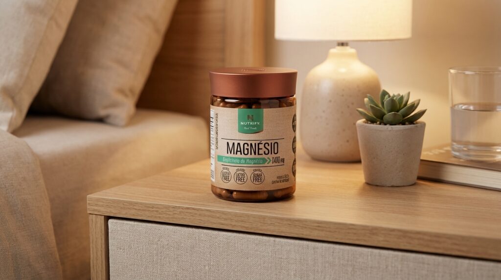 Magnésio Bisglicinato Nutrify: O Guia do Sono para 50+
