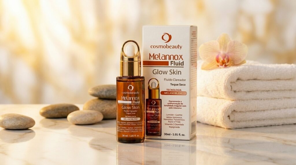 Clareador Facial Cosmobeauty Melannox Glow Skin para manchas e tom de pele.